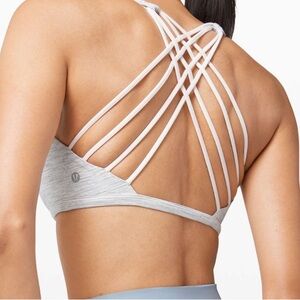 Lululemon Free To Be Bra Wild Size 6 Gray White